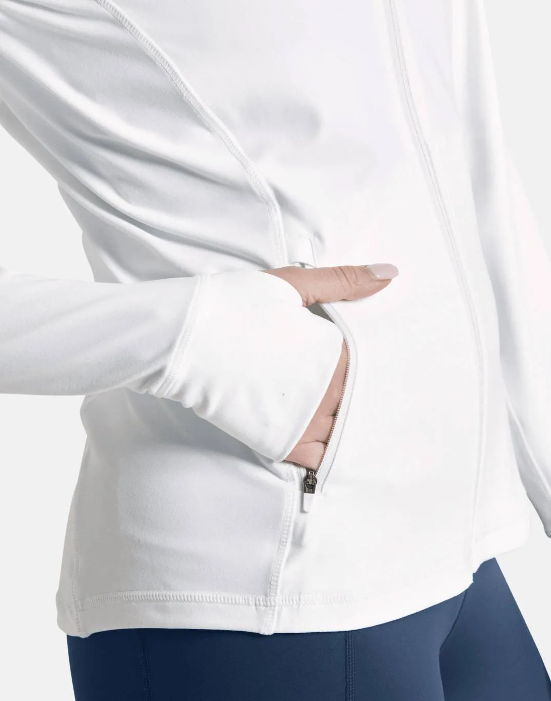 Gym Coffee Adaptive Zip (Womens) - Ultra White