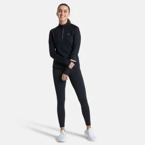 Gym Coffee Relentless 1/4 Zip (Womens) - Black