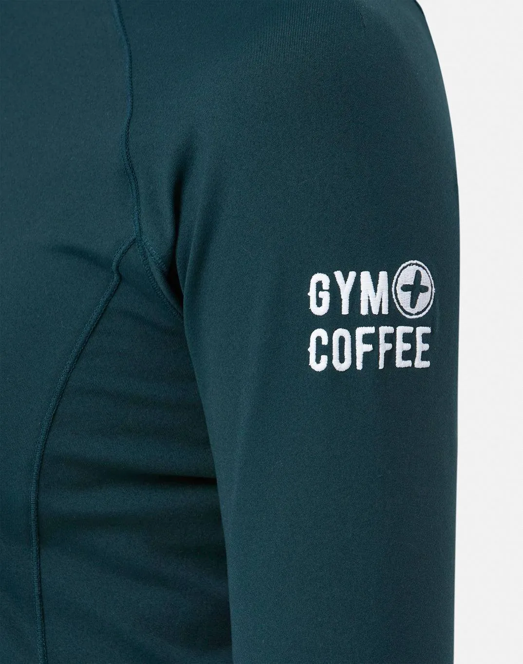 Gym Coffee Relentless 1/4 Zip (Womens)  - Moss Green