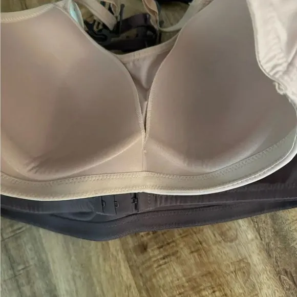 H by Halston Women's Intimates bra 2 pack Set Brown and Beige- cami bra 36C