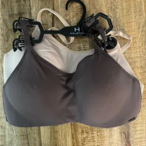 H by Halston Women's Intimates bra 2 pack Set Brown and Beige- cami bra 36C