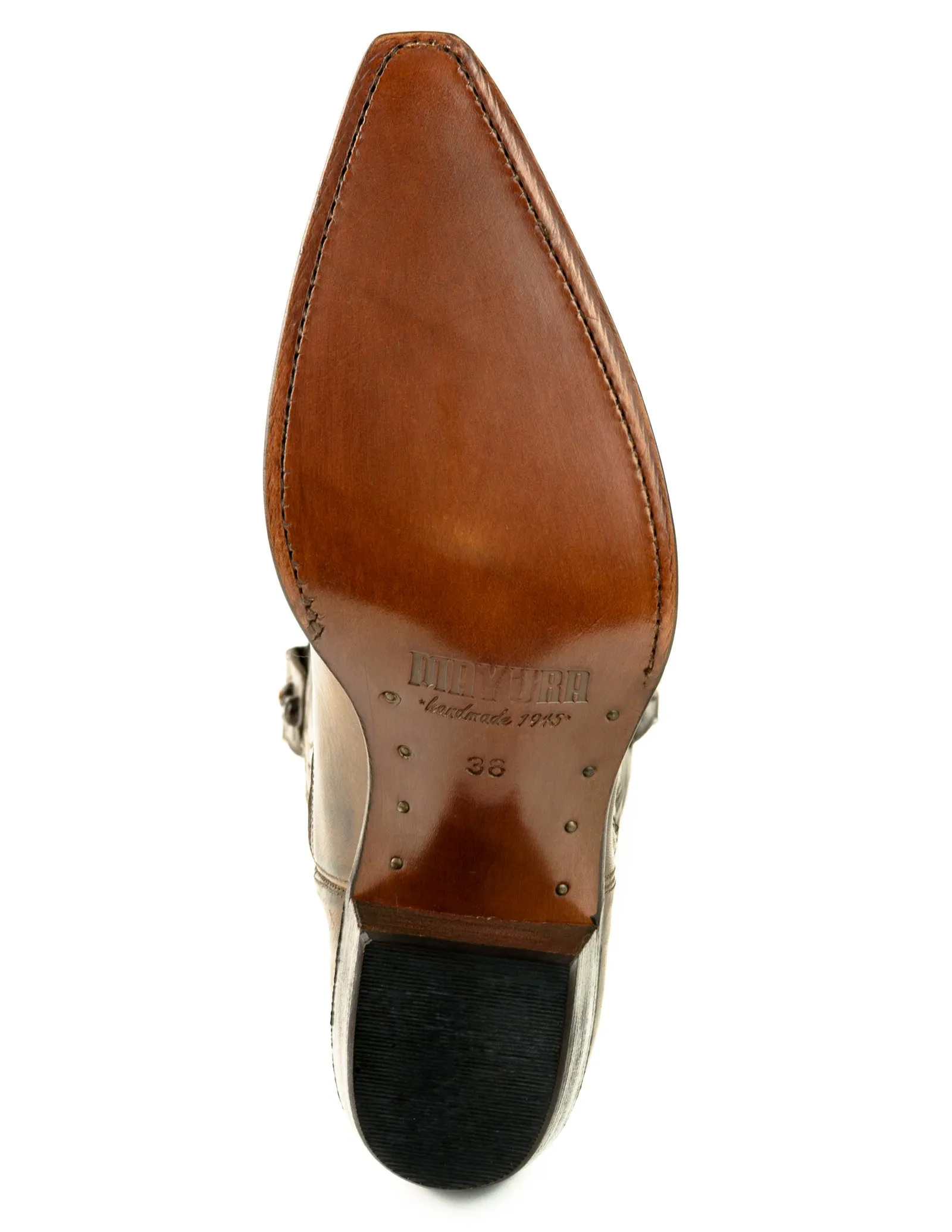Handmade Women's Cowboy Country Western Boots Leather 2536 Brown