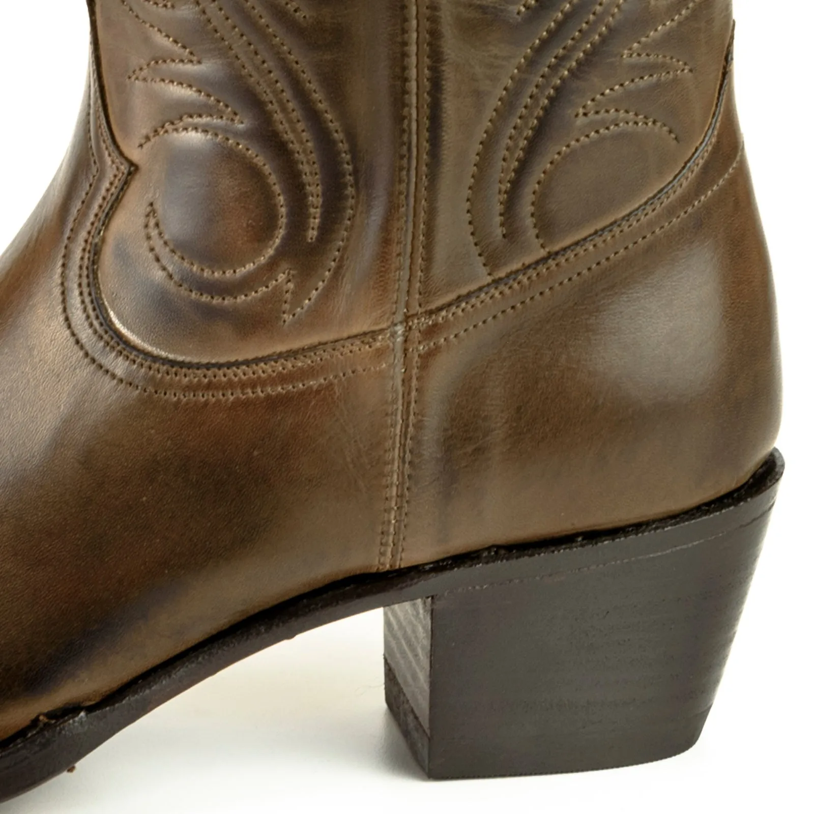 Handmade Women's Cowboy Country Western Boots Leather 2536 Brown