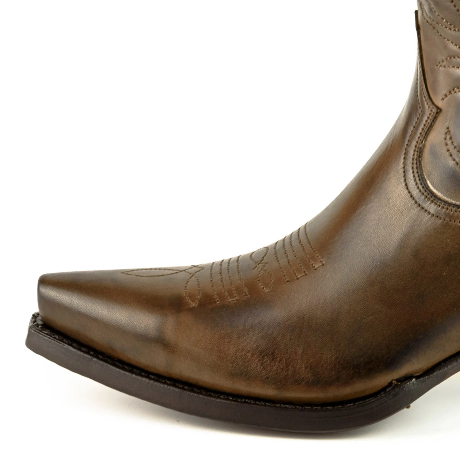 Handmade Women's Cowboy Country Western Boots Leather 2536 Brown