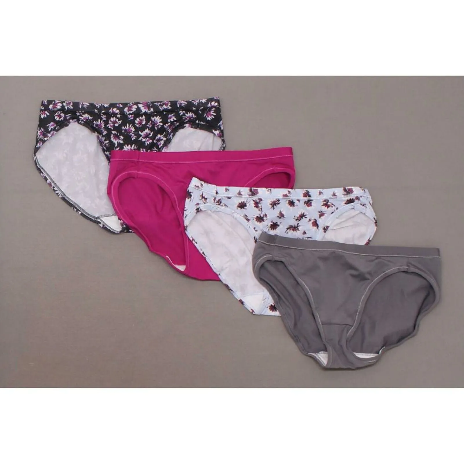 Hanes 4 Pairs Women's Cool & Comfortable Microfiber Bikini Panties
