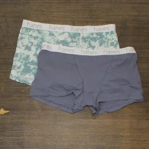 Hanes Premium 2pk Boyfriend Cotton Stretch Boxer Briefs Colors May Vary XXL