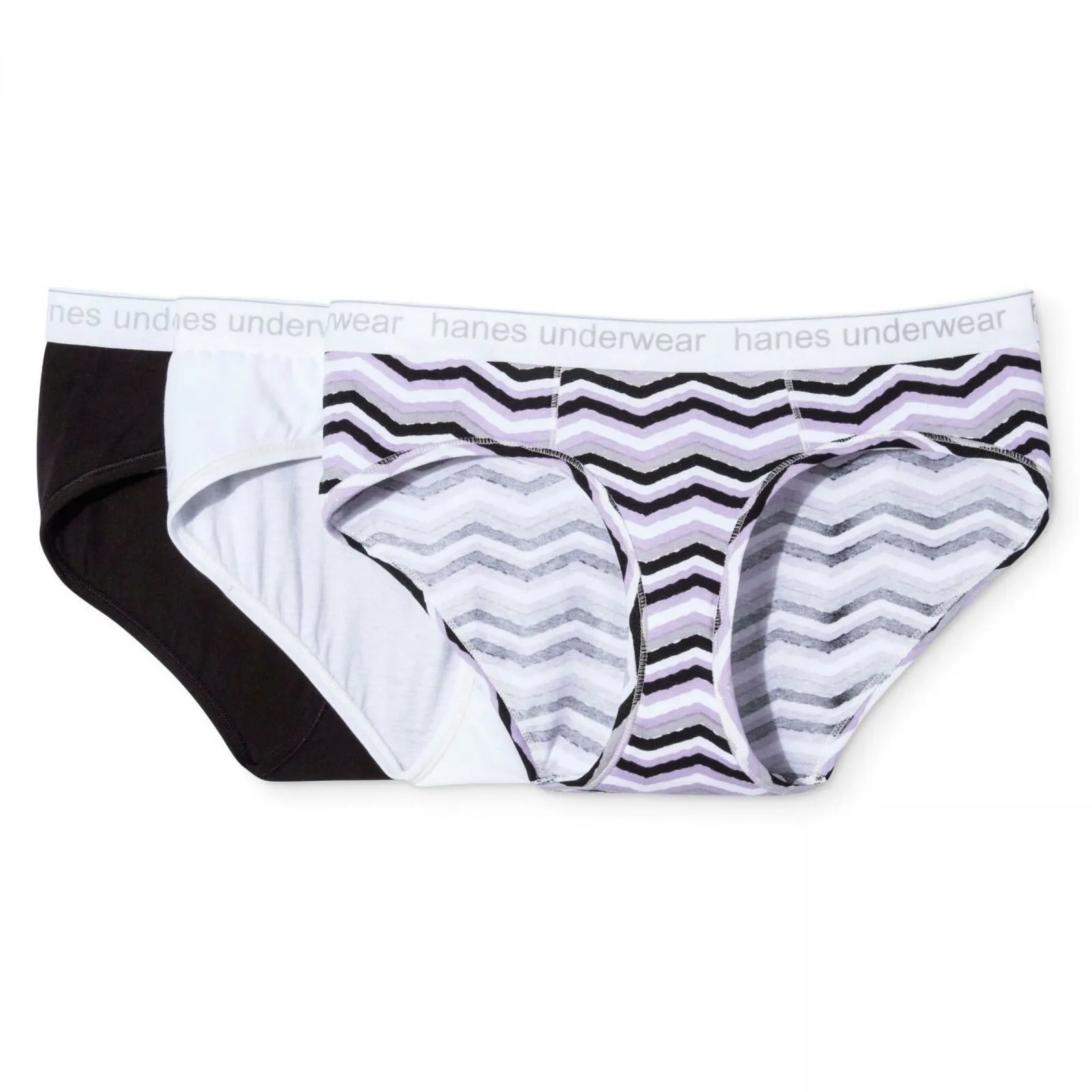 Hanes Premium Women's 3-Pack Boyfriend Cotton Stretch Hipster Underwear