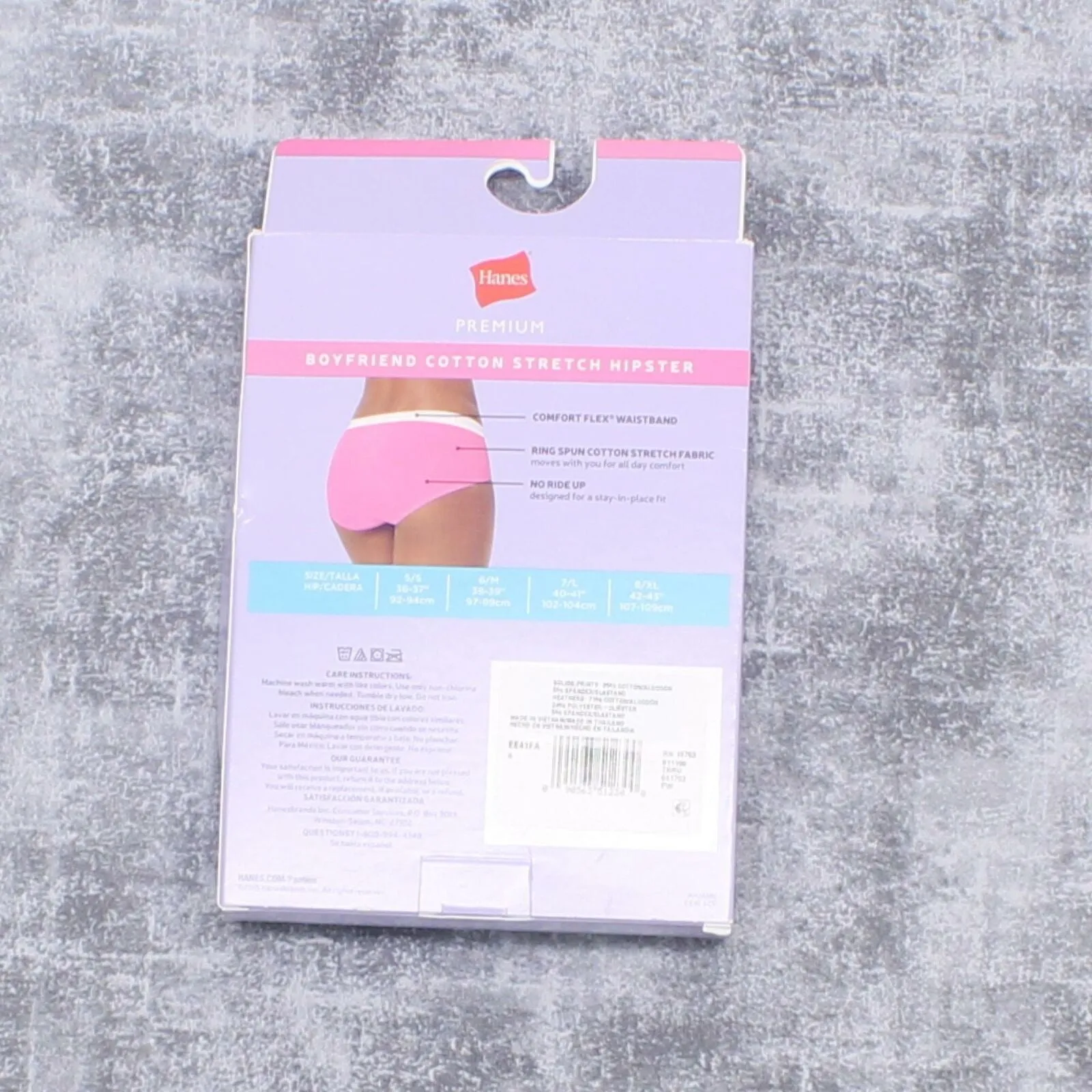 Hanes Premium Women's 3-Pack Boyfriend Cotton Stretch Hipster Underwear