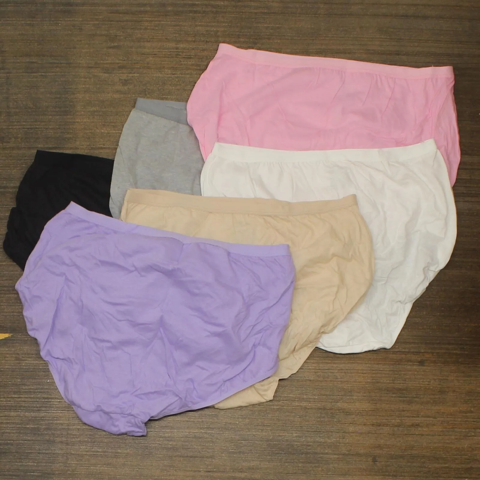 Hanes Premium Women's Pure Comfort Cotton Bikini 6-Pack Colors May Vary XL