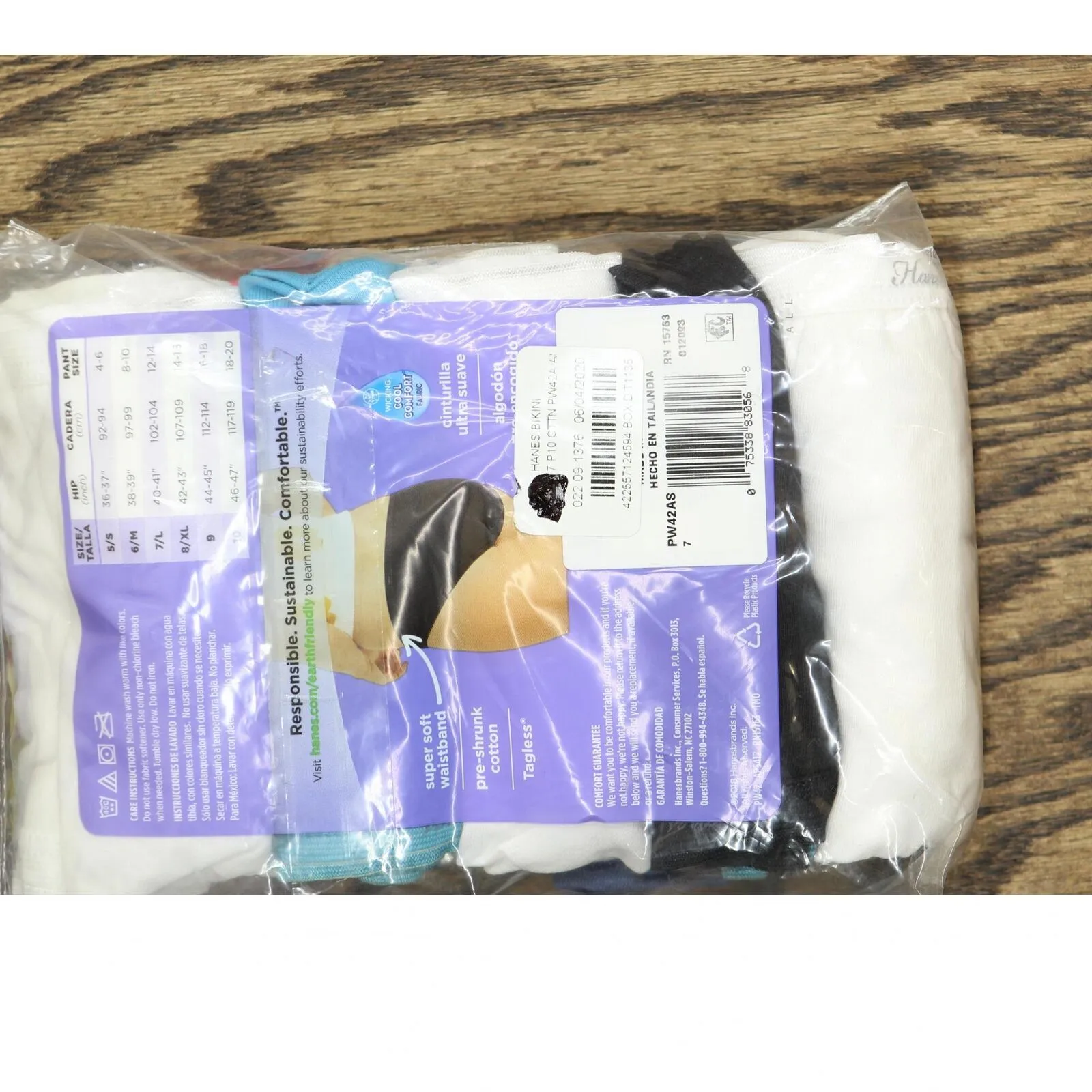 Hanes Women's 10pk Cotton Bikini Underwear PW42AS