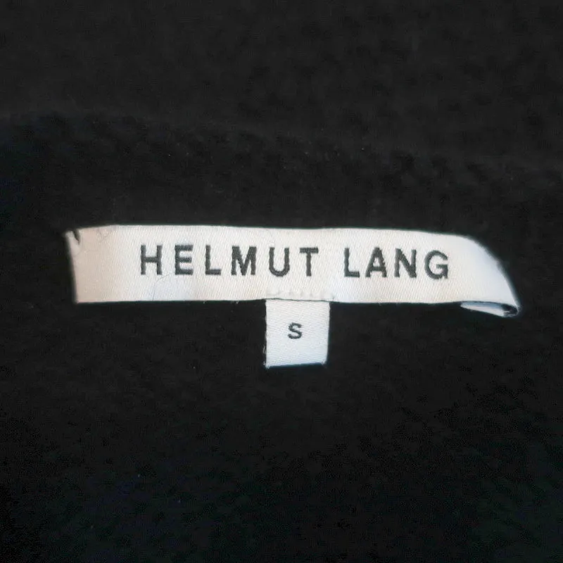 Helmut Lang Cashmere Sweater Black Textured Knit Size Small Crewneck Pullover