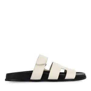 HOPES - CREAM BLACK LEATHER