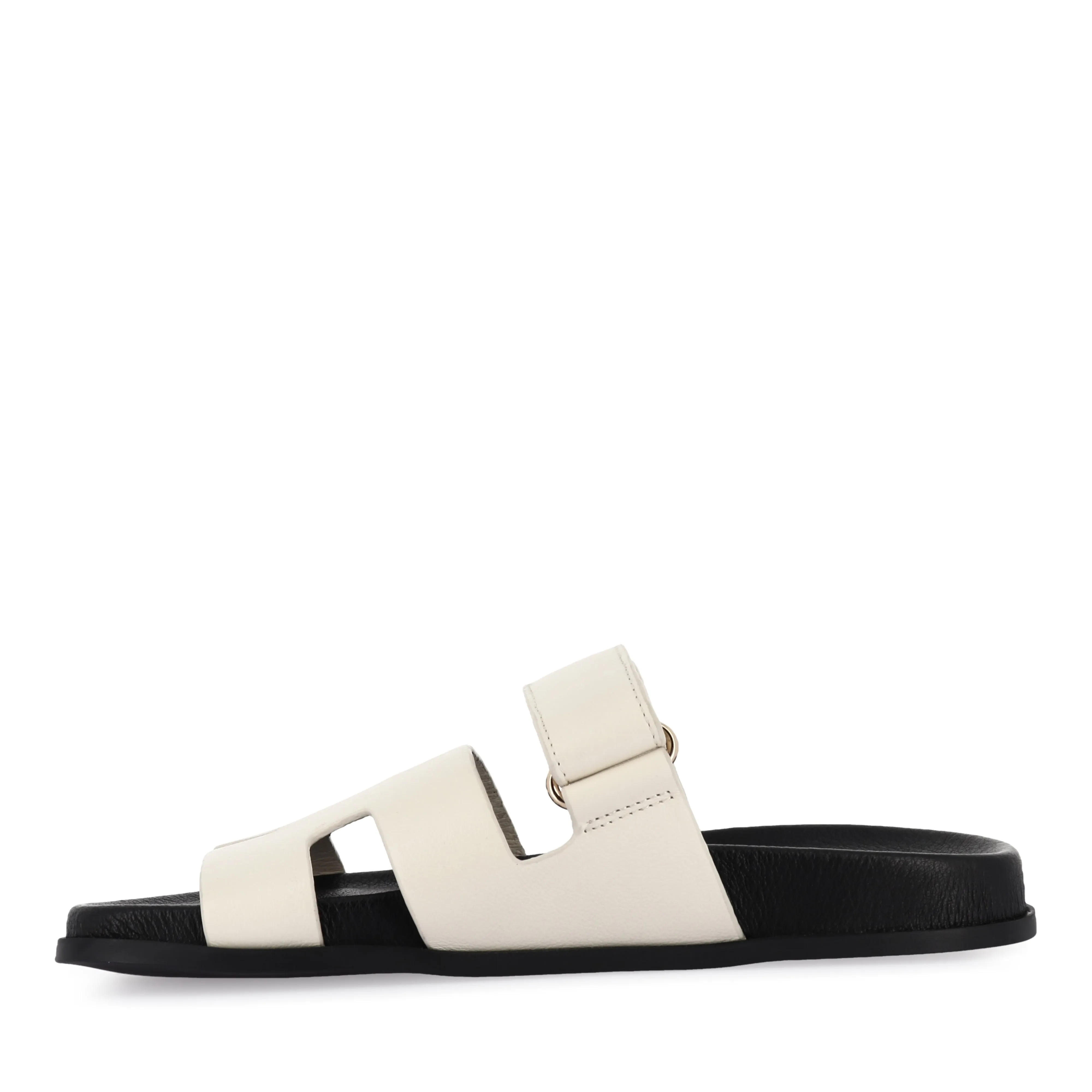HOPES - CREAM BLACK LEATHER