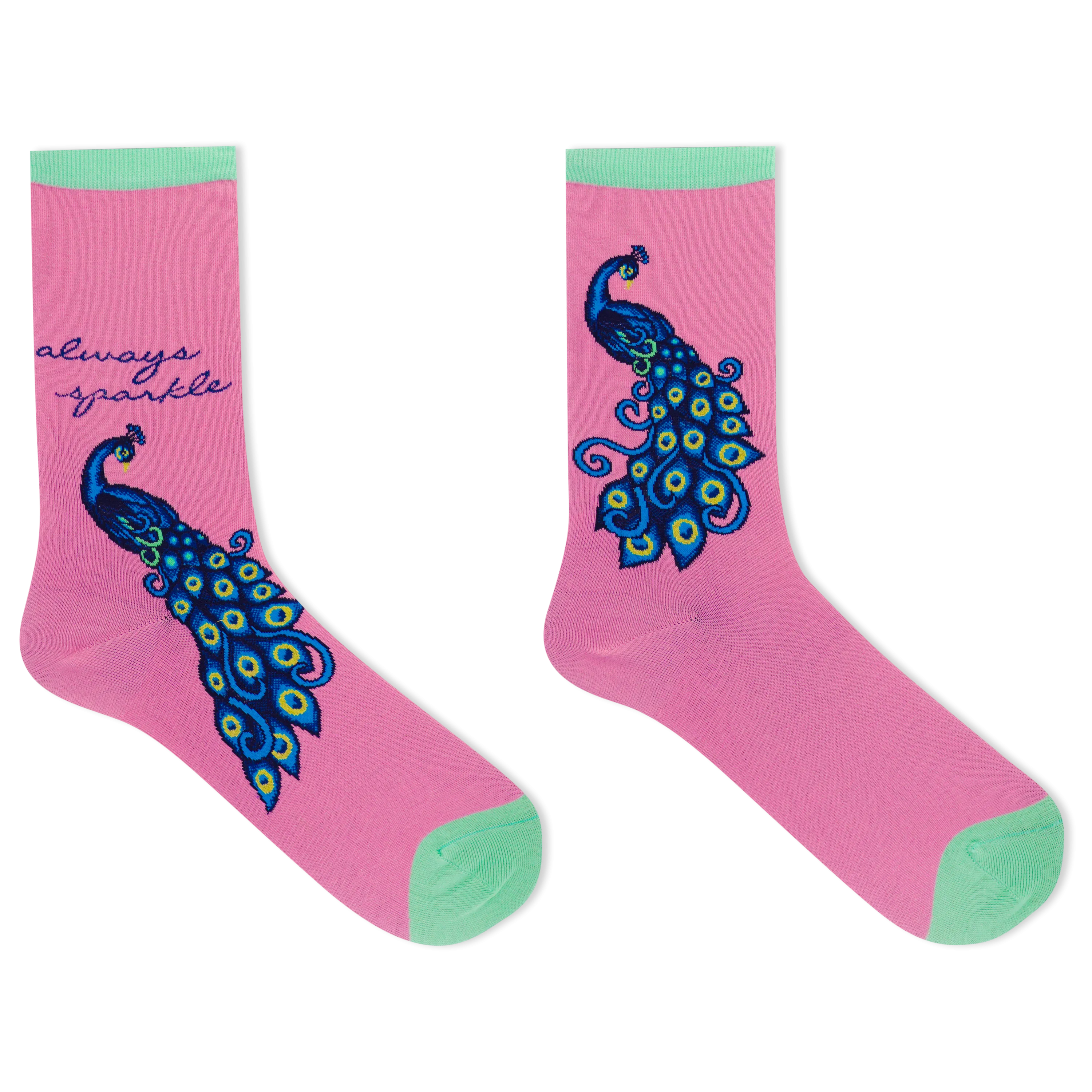 HOTSOX Women's Peacock Crew Socks