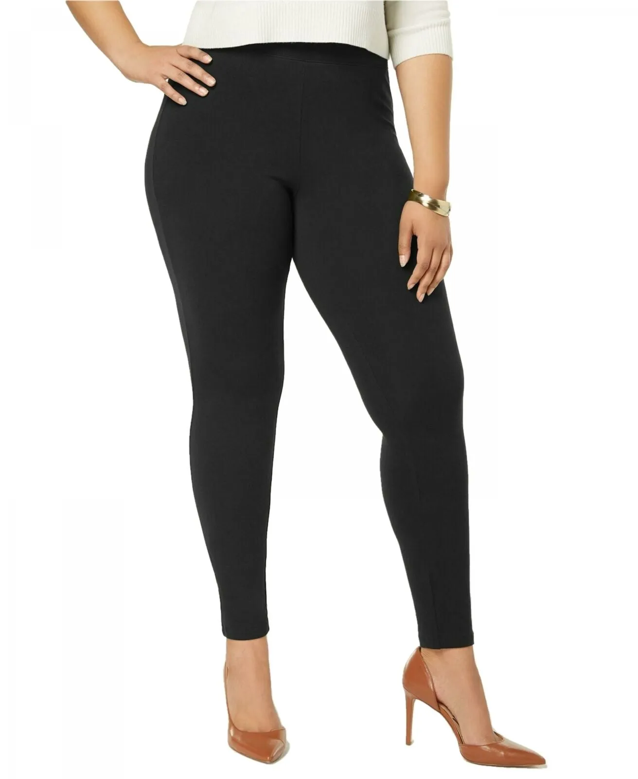 HUE Women's Plus Size Cotton Leggings. U14635Q