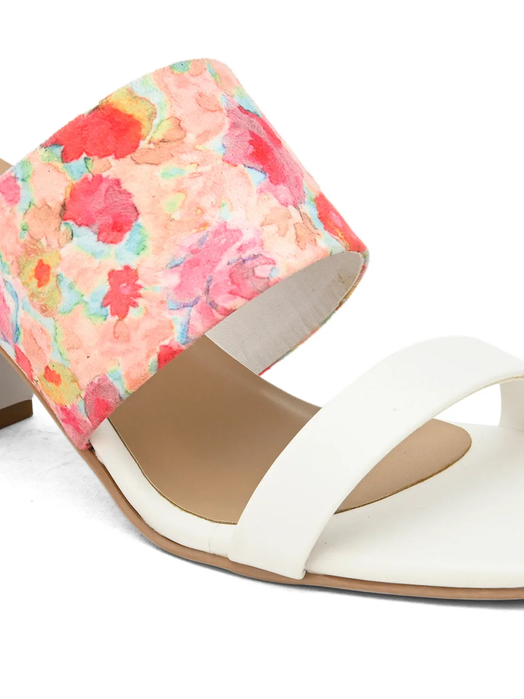 Hydes N Hues Bright Flowers Printed Heels