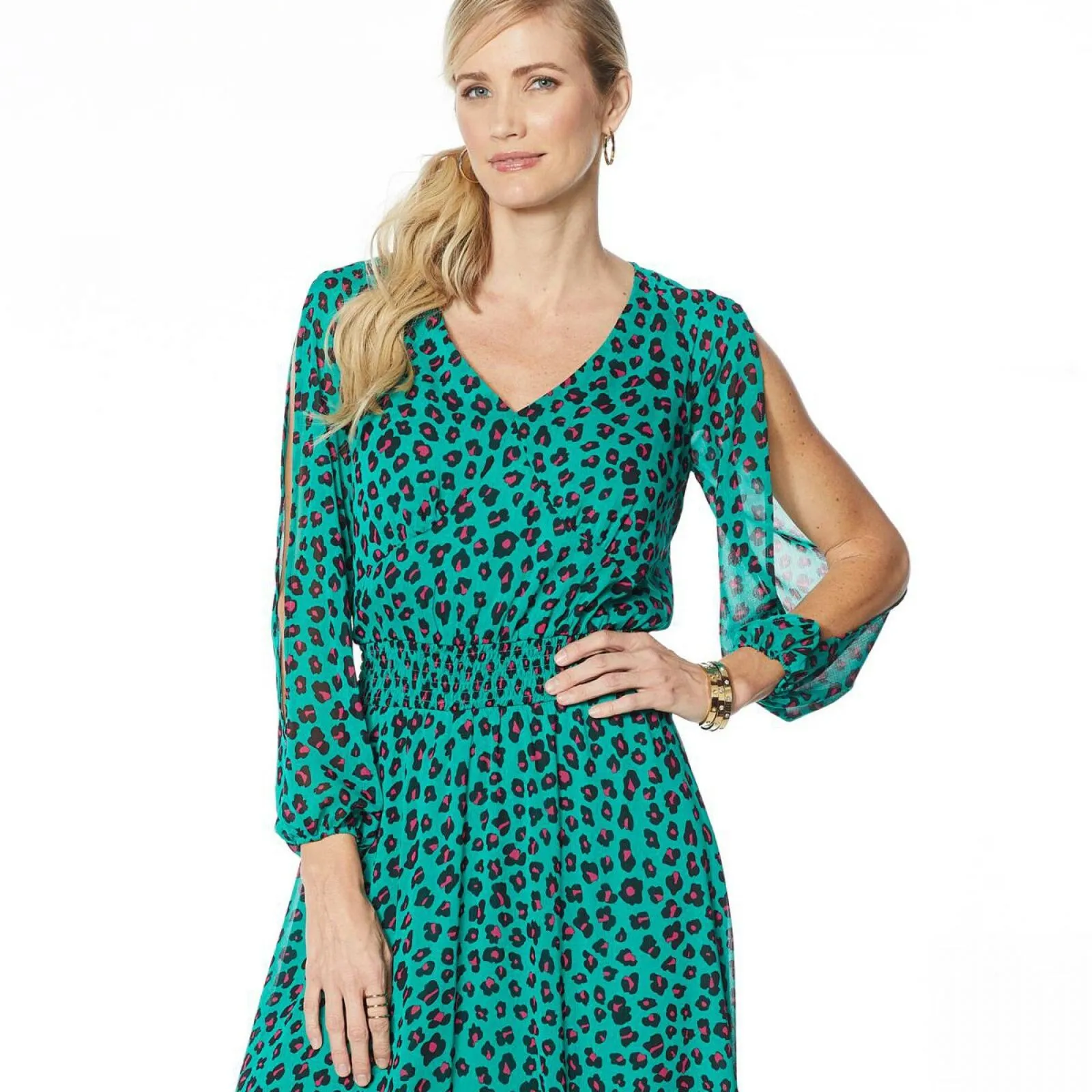 IMAN Women's Global Chic Luxury Resort Printed Maxi Dress
