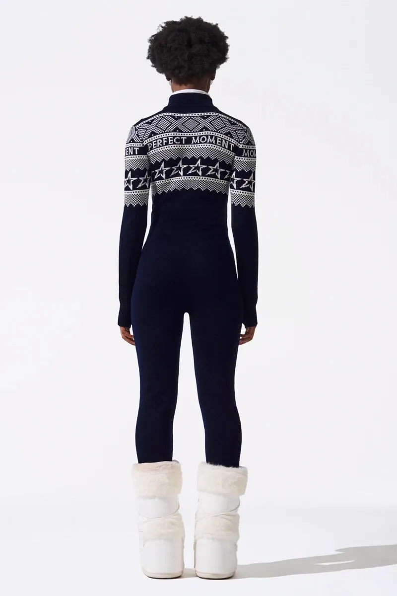 Instarsia-Knit Merino Wool Jumpsuit
