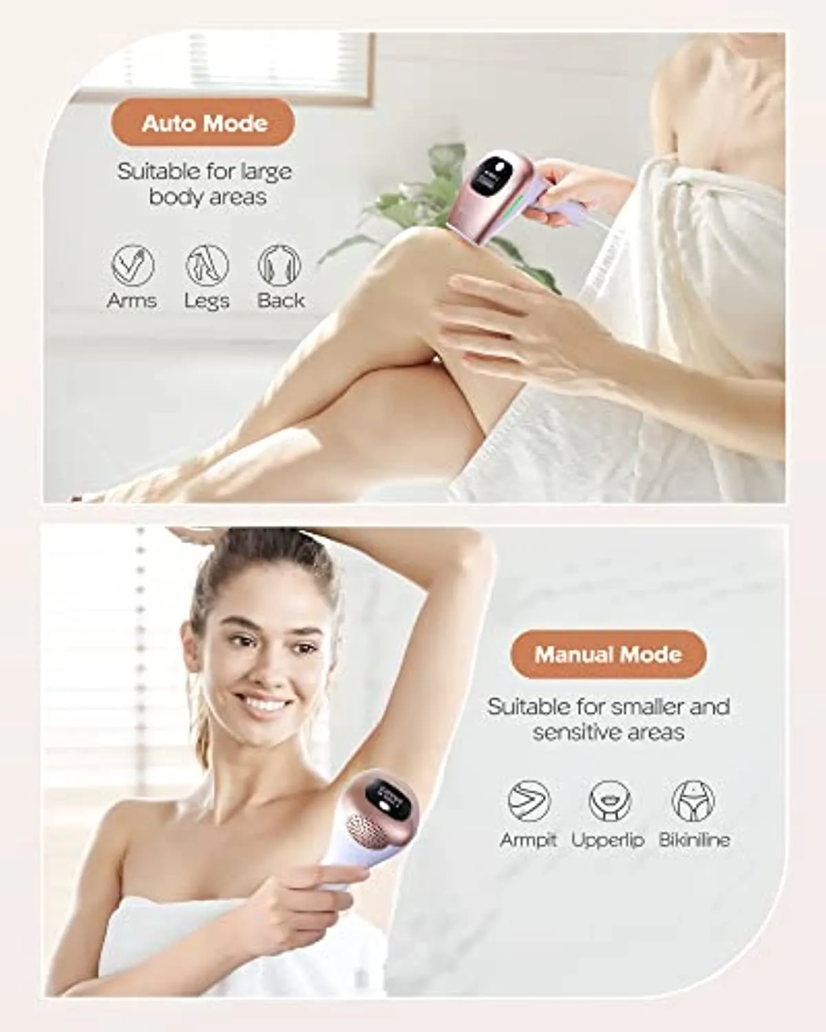 IPL Hair Removal for Women at-Home,Upgraded to 999,000 Flashes Permanent Painless Hair Remover,Facial Hair Removal Device for Armpits Legs Arms Bikini Line
