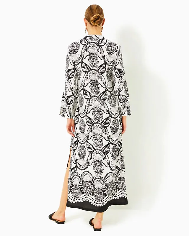 Irella Maxi Caftan Dress (Coconut Pineapple Princess)