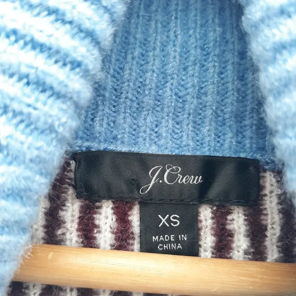 J. Crew Argyle Soft Yarn Oversize Sweater