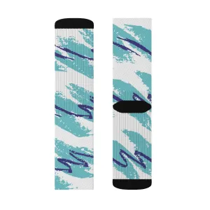 Jazzy 90s Soda Cup Adult Crew Socks