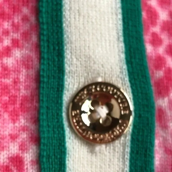JUICY COUTURE pink python print wool cardigan S