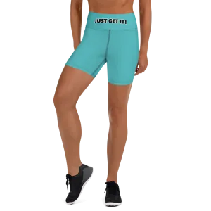 jUST GET IT! Teal Yoga Shorts