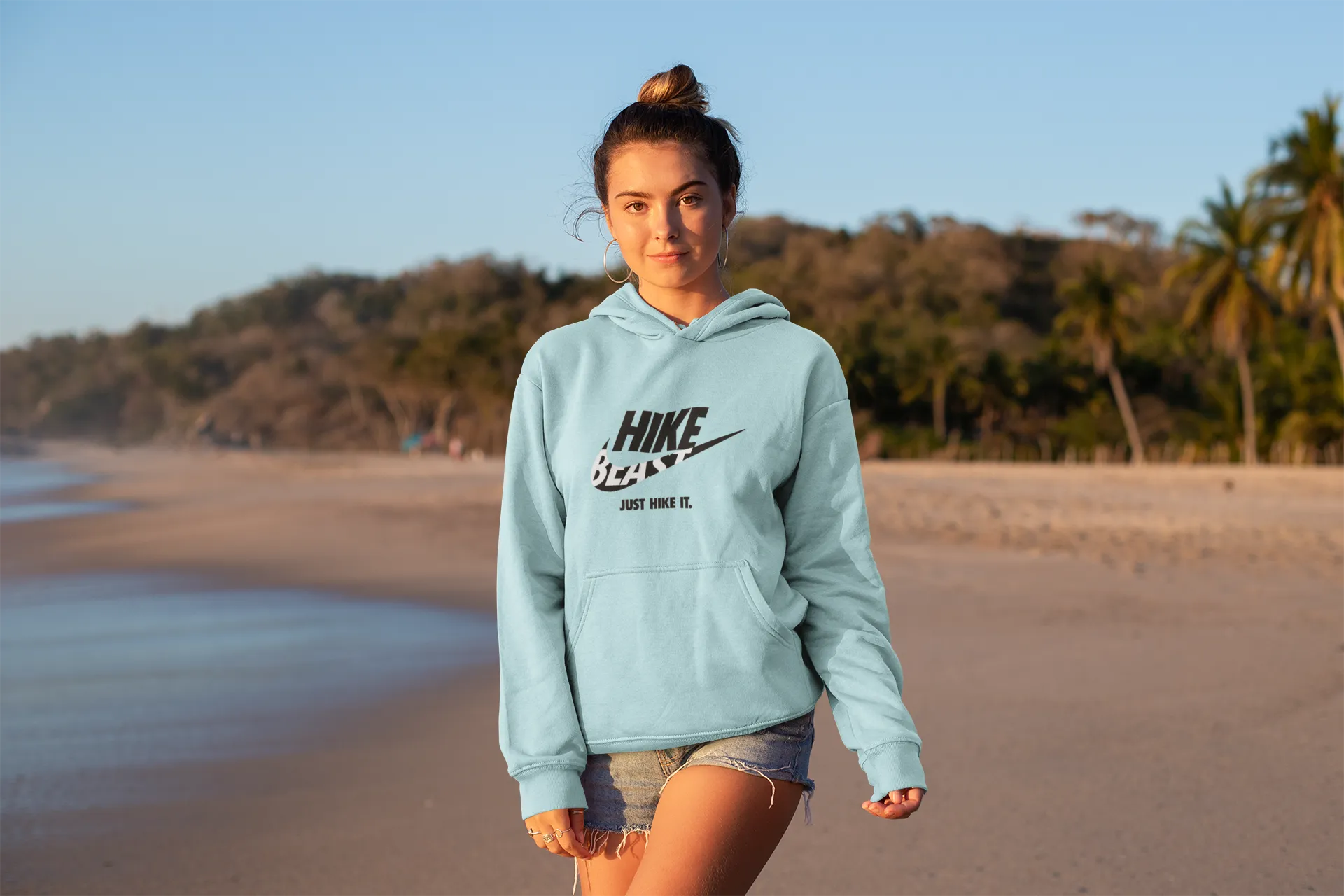 JUST HIKE IT SOFT STYLE HOODIE