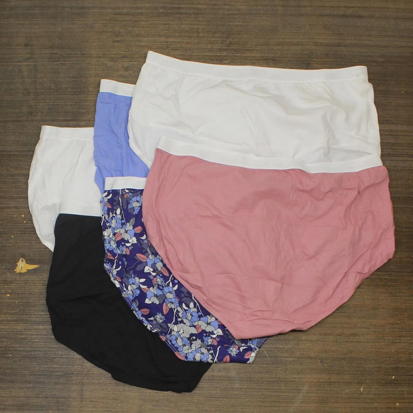 Just My Size by Hanes Women's 6pk Cotton Briefs 16106C Colors May Vary 10