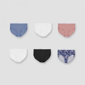 Just My Size by Hanes Women's 6pk Cotton Briefs Colors May Vary 9