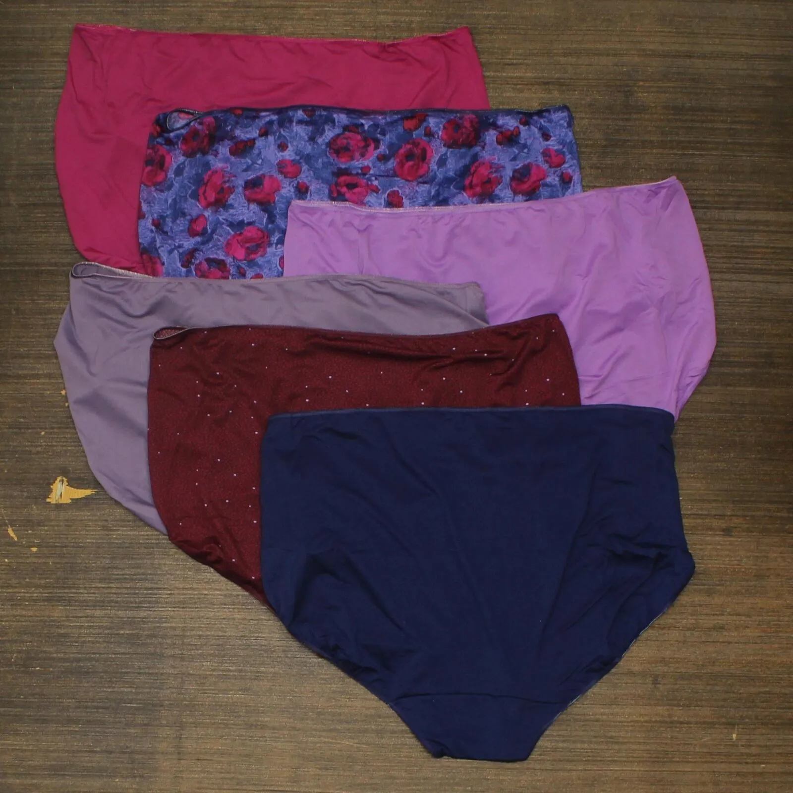 Just My Size by Hanes Women's 6pk Microfiber Briefs 1810C6 Colors May Vary 9