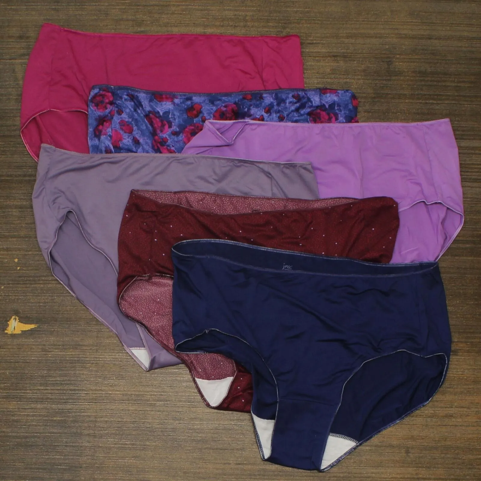 Just My Size by Hanes Women's 6pk Microfiber Briefs 1810C6 Colors May Vary 9