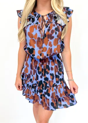 Karina Grimaldi Eliot Print Mini Dress - Floral Animal