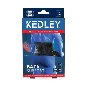 Kedley AERO-TECH NEOPRENE ADVANCED BACK SUPPORT-ONE SIZE