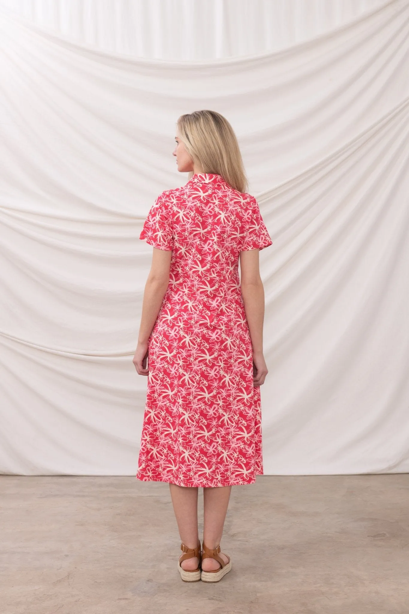 Keira Dress - Raspberry Floral