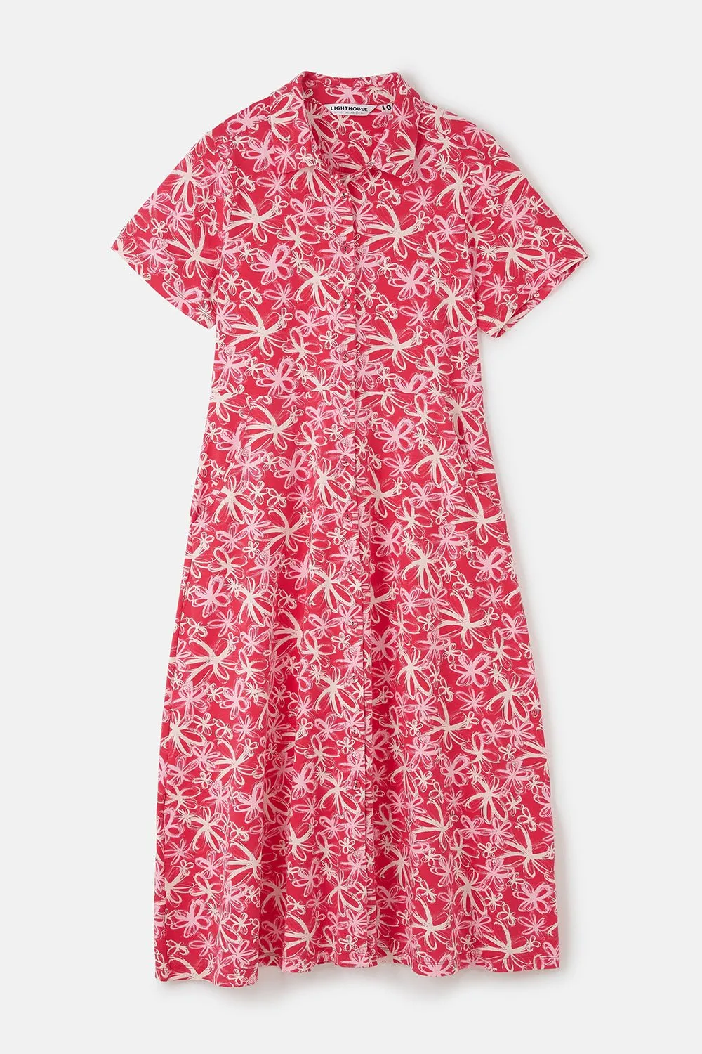 Keira Dress - Raspberry Floral