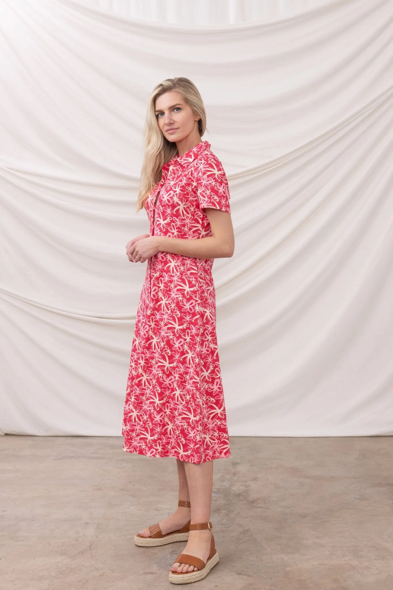 Keira Dress - Raspberry Floral