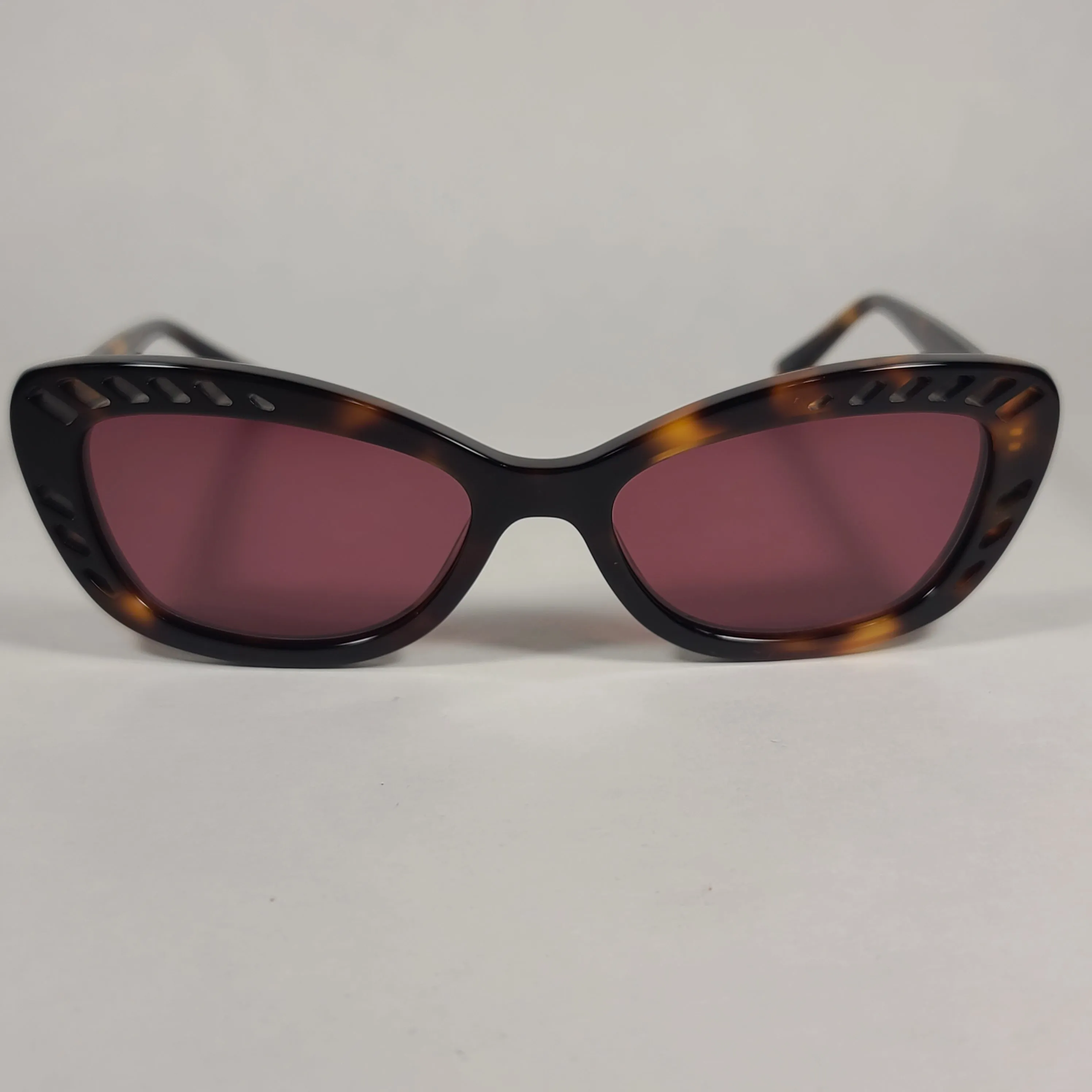 Kendall   Kylie Natalie Cat Eye Sunglasses Brown Tortoise Frame Dark Sherry Lens KK5024D 215