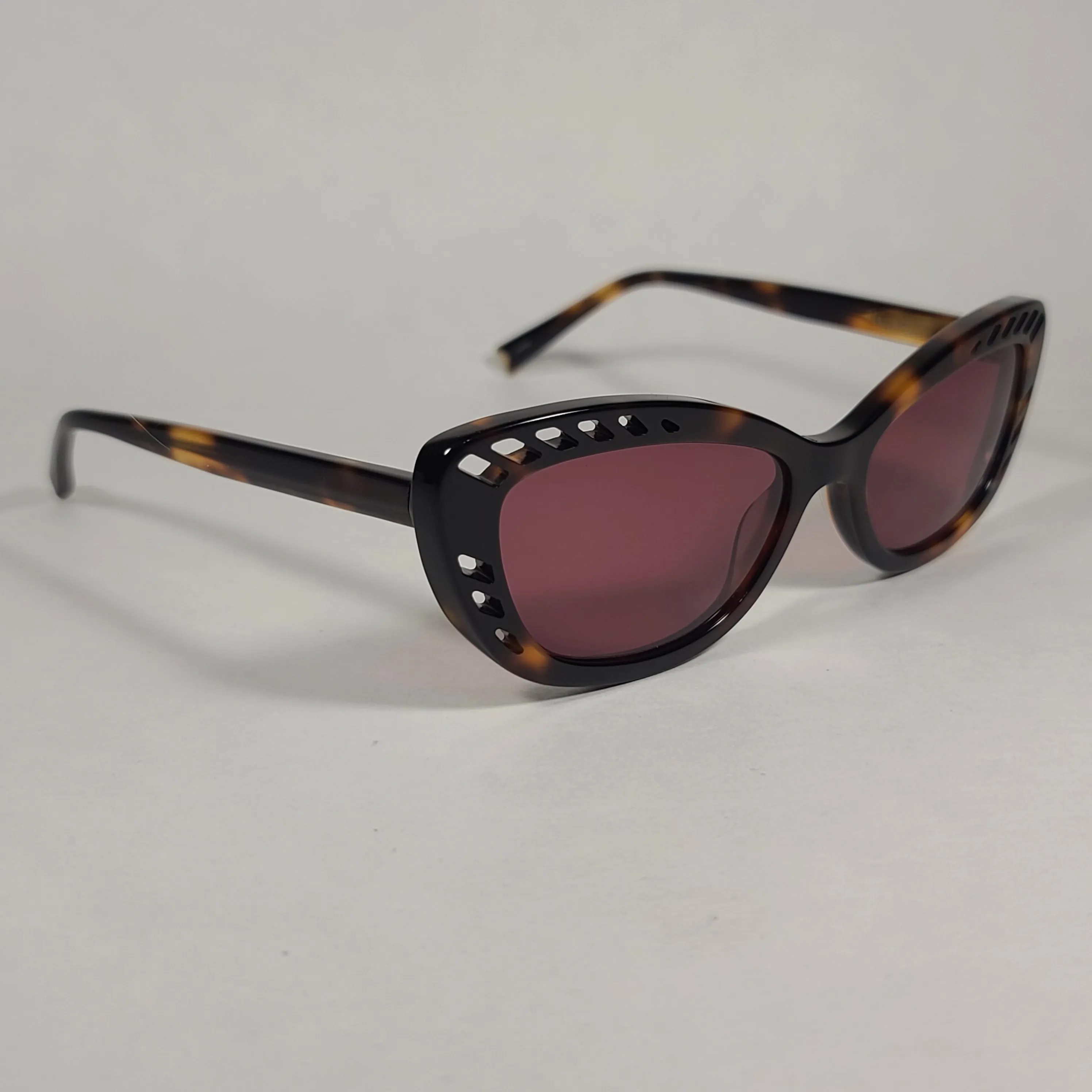Kendall   Kylie Natalie Cat Eye Sunglasses Brown Tortoise Frame Dark Sherry Lens KK5024D 215