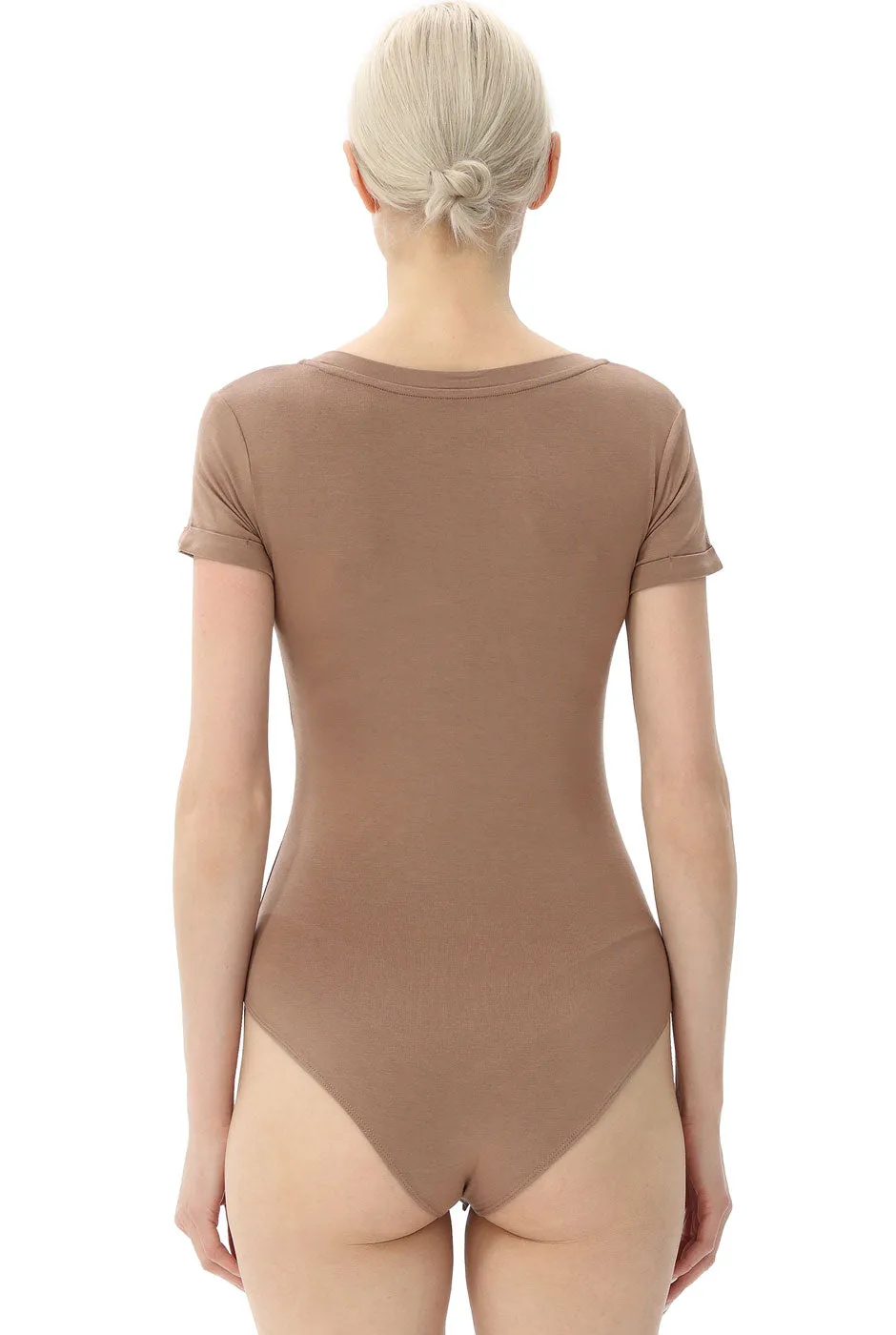 Kimi   Kai Women's V-Neck Basic Bodysuit