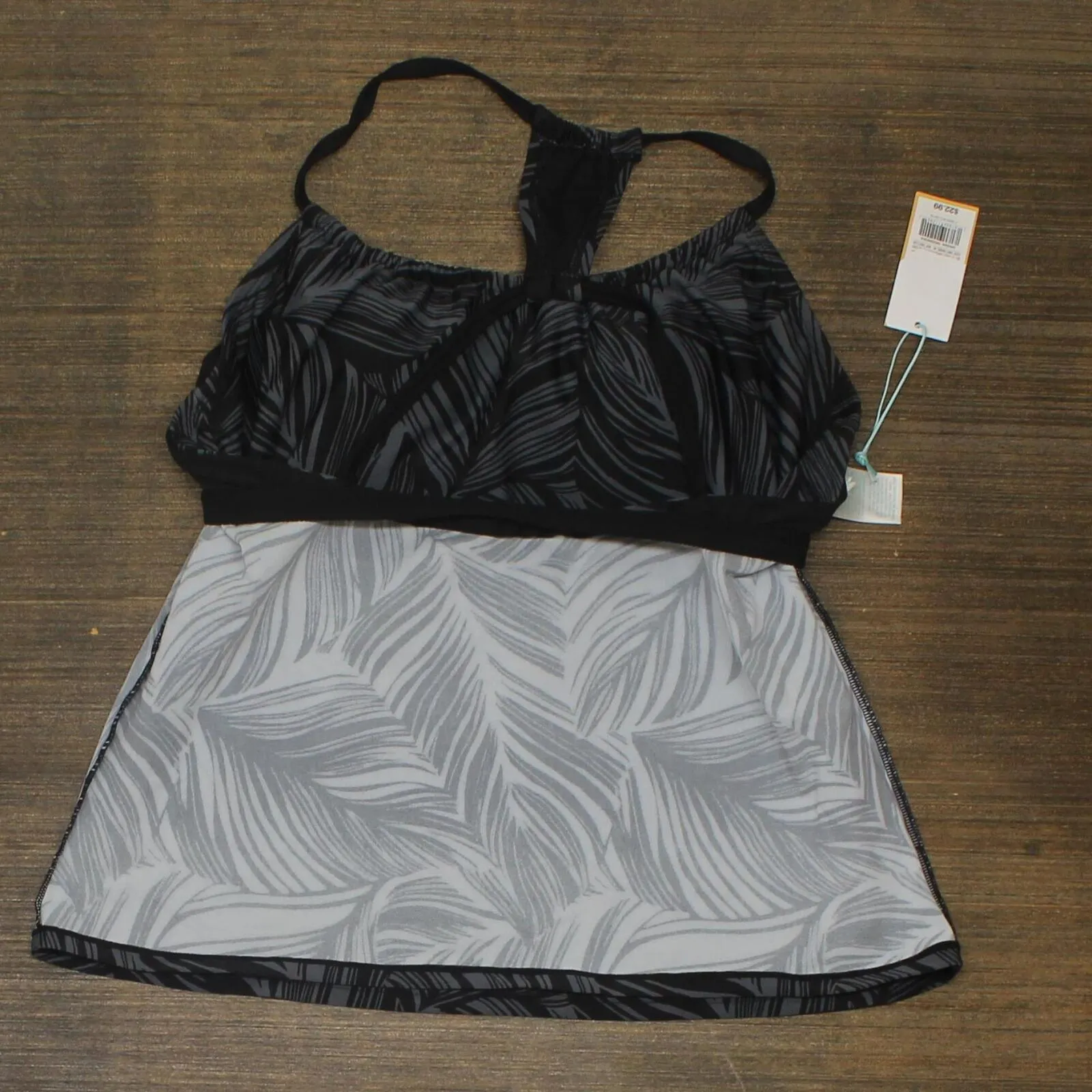 Kona Sol Women's Racerback Tankini Top 76592559 Black L