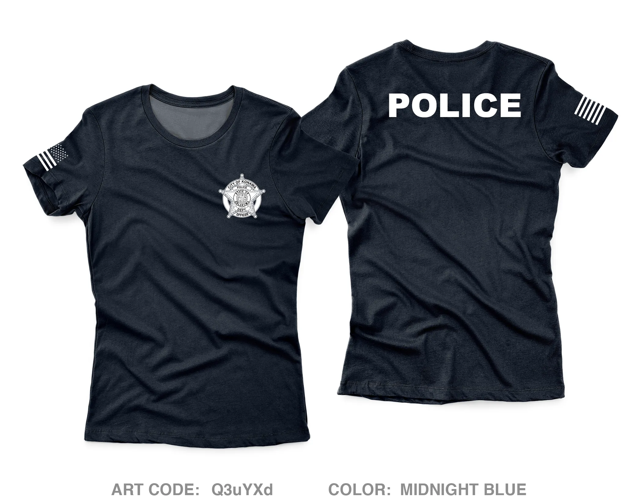 Konawa police department Core Women's SS Performance Tee - Q3uYXd
