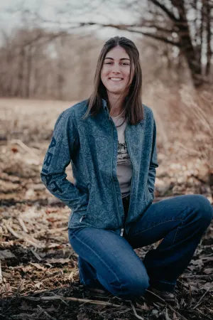 'Lacey' Womens Stormy Blue Softshell Jacket (S & XXL only)