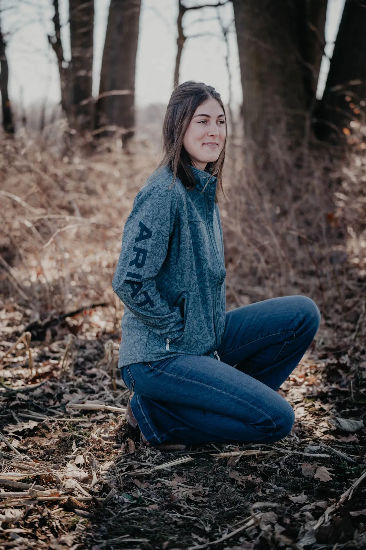 'Lacey' Womens Stormy Blue Softshell Jacket (S & XXL only)