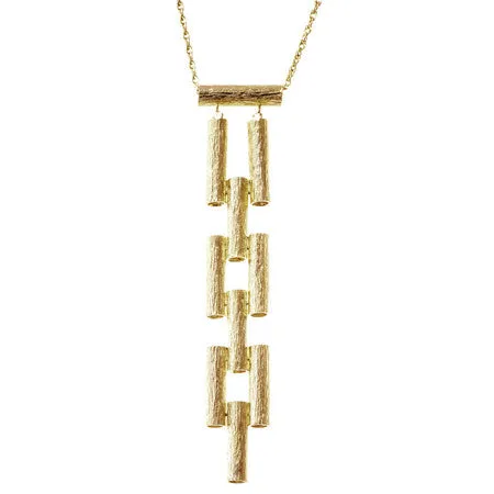 Ladder Necklace | Gold