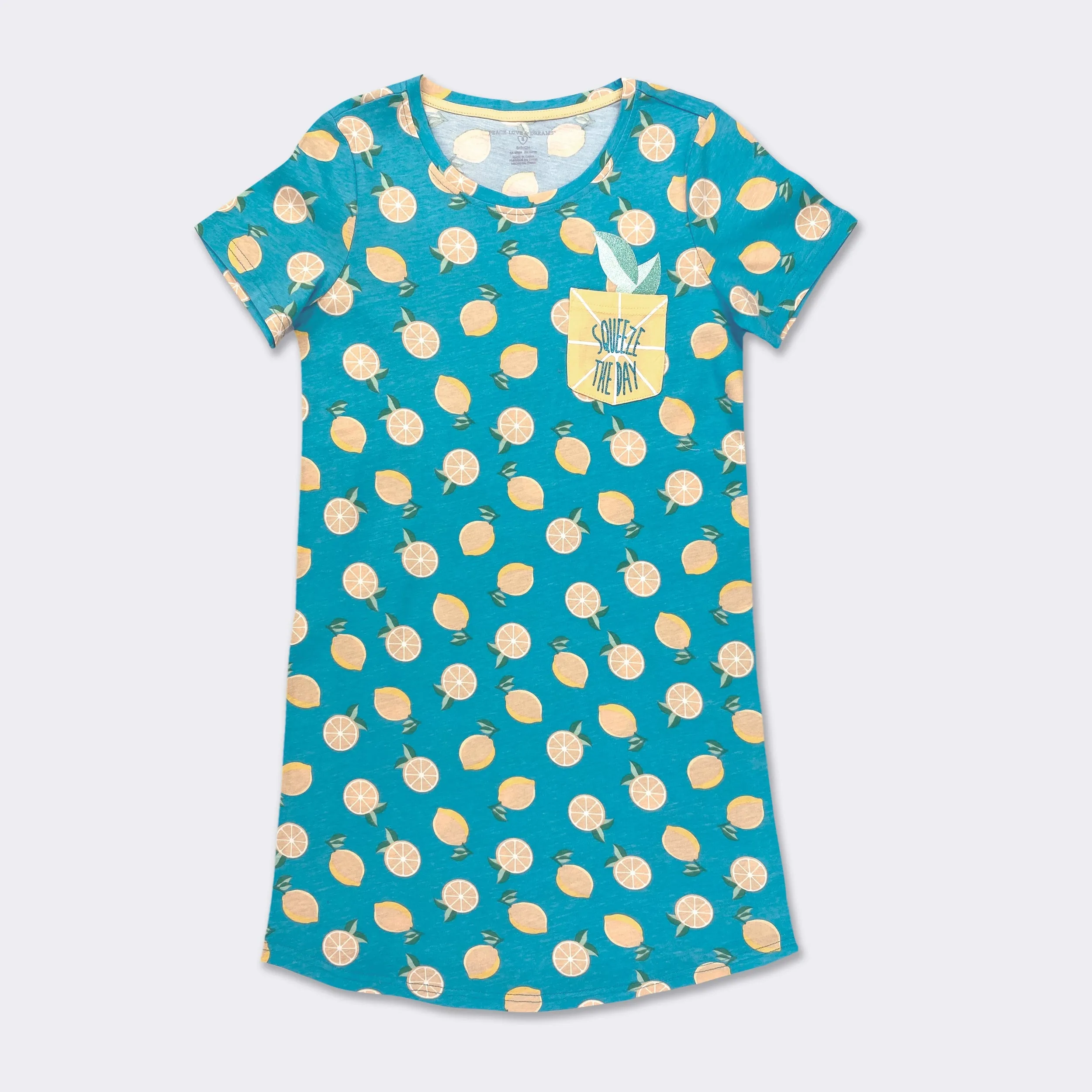 Ladies' Crew Neck Pocket Sleepshirt