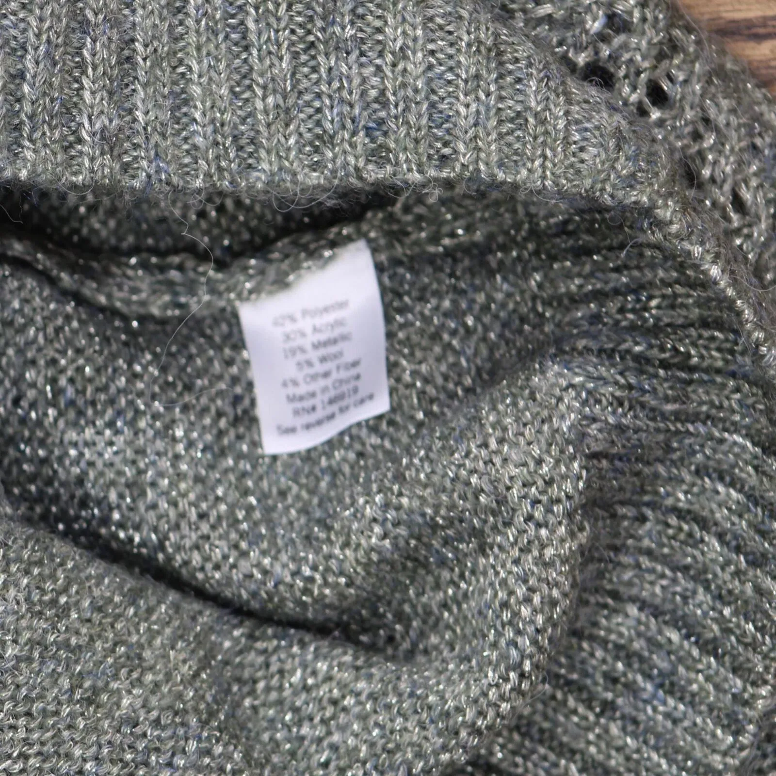 Lc Lauren Conrad Women's Cable-Knit Texture Sweater WL23S031RN Green M