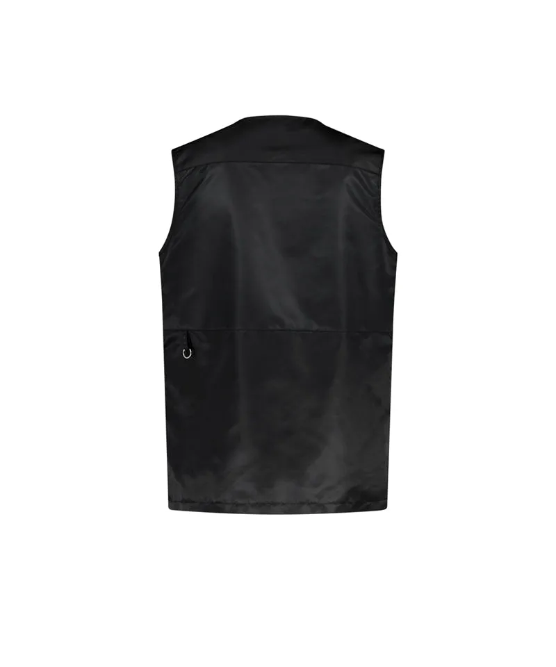 LE SONNET Out Pocket Vest - Black