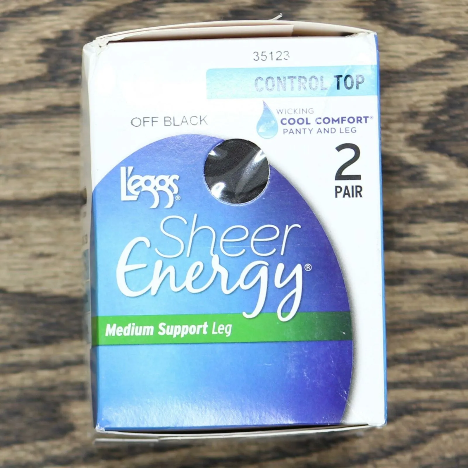 L'eggs Sheer Energy Women's Control Top 2 Pack Pantyhose. 35400